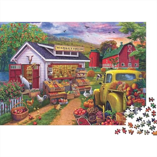 Blumen FrüchtePuzzle 1000-teilige Schwer Puzzle Spielzeug Lernspiel Impossible Herausforderungsspielzeug Für Erwachsene Und Kinder in Bewährter 1000pcs (75x50cm) von PXBDUASIE