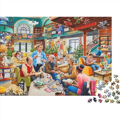 Buchhandel Puzzle 300-teilige Schwer Puzzle Spielzeug Pädagogisches Spiel Impossible Herausforderungsspielzeug Für Erwachsene Kinder 300pcs (40x28cm) von PXBDUASIE