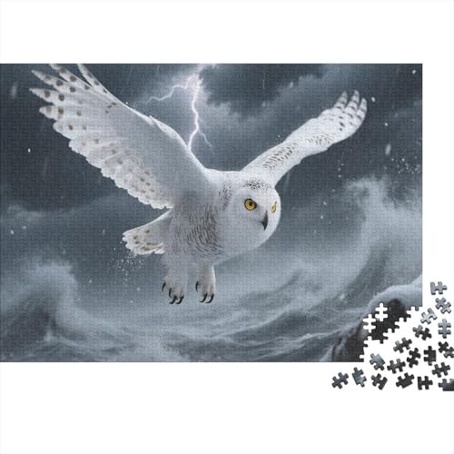 Búho von SchneePuzzles 300 Teile Schwer Puzzle Spielzeug Pädagogisches Spiel Impossible Herausforderungsspielzeug Für Erwachsene Und Kinder in Bewährter 300pcs (40x28cm) von PXBDUASIE