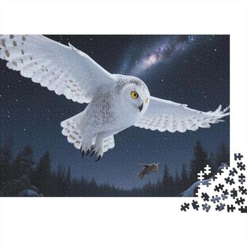 Búho von SchneePuzzles 500 Teile Schwer Puzzle Spielzeug Lernspiel Impossible Herausforderungsspielzeug Für Erwachsene Und Kinder Ab 12 Jahren 500pcs (52x38cm) von PXBDUASIE