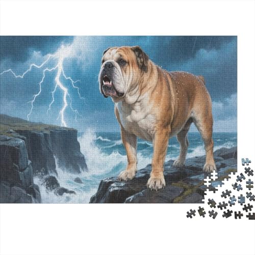 BulldogsPuzzle 1000 Teile Schwer Puzzle Spielzeug Pädagogisches Spiel Impossible Herausforderung Spielzeug Für Erwachsene Kinder 1000pcs (75x50cm) von PXBDUASIE