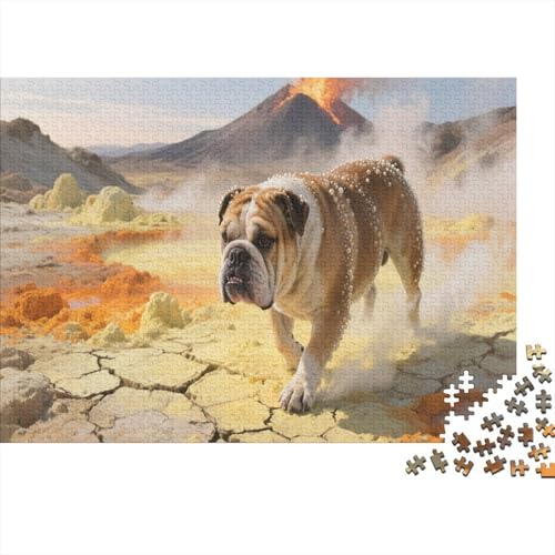 BulldogsPuzzles 1000 Teile Schwer Puzzle Spielzeug Pädagogisches Spiel Impossible Herausforderung Spielzeug Für Erwachsene Und Kinder Ab 12 Jahren 1000pcs (75x50cm) von PXBDUASIE