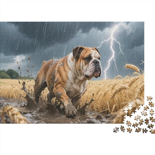 BulldogsPuzzles 500 Teile Schwer Puzzle Spielzeug Lernspiel Impossible Herausforderungsspielzeug Für Erwachsene Und Kinder in Bewährter 500pcs (52x38cm) von PXBDUASIE