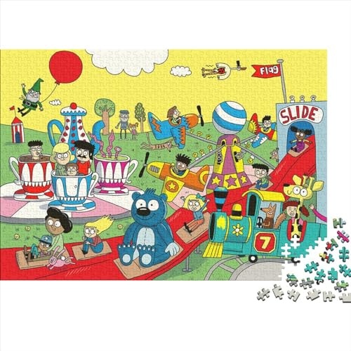 Cartoon-UnterhaltungPuzzles 1000 Teile Schwer Puzzle Spielzeug Pädagogisches Spiel Impossible Herausforderung Spielzeug Für Erwachsene Kinder 1000pcs (75x50cm) von PXBDUASIE
