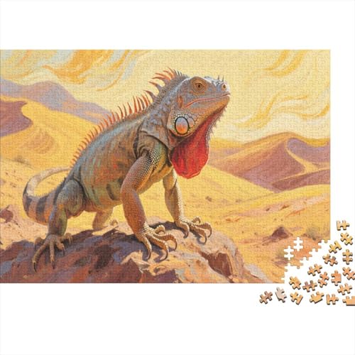 ChameleonPuzzle 500 Teile Schwer Puzzle Spielzeug Pädagogisches Spiel Impossible Herausforderungsspielzeug Für Erwachsene Kinder 500pcs (52x38cm) von PXBDUASIE