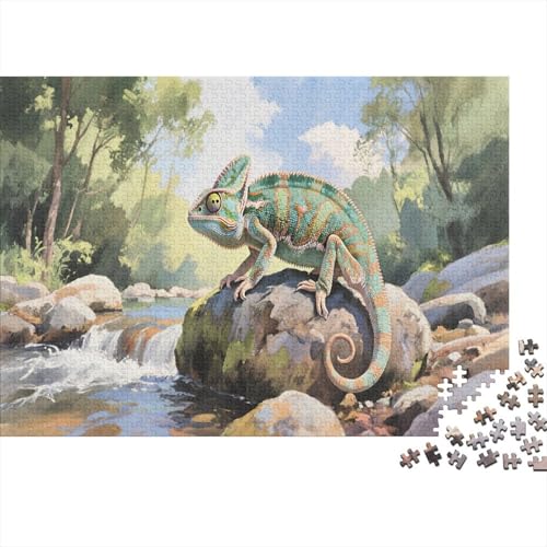 ChameleonPuzzles 300 Teile Schwer Puzzle Spielzeug Lernspiel Impossible Herausforderung Spielzeug Für Erwachsene Und Kinder Ab 12 Jahren 300pcs (40x28cm) von PXBDUASIE