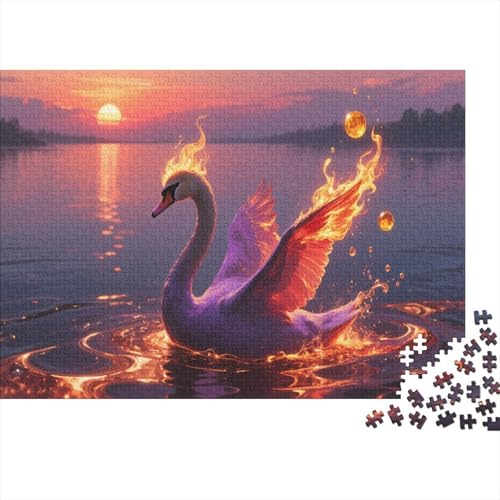 CisnePuzzle 300-teilige Schwer Puzzle Spielzeug Pädagogisches Spiel Impossible Herausforderungsspielzeug Für Erwachsene Und Kinder in Bewährter 300pcs (40x28cm) von PXBDUASIE