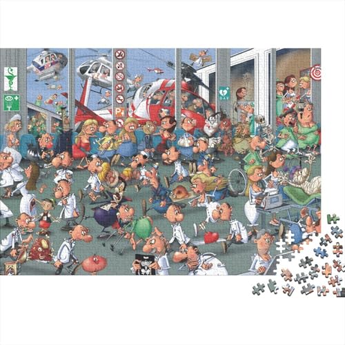 Collage Puzzles 300 Teile Schwer Puzzle Spielzeug Pädagogisches Spiel Impossible Herausforderung Spielzeug Für Erwachsene Kinder 300pcs (40x28cm) von PXBDUASIE