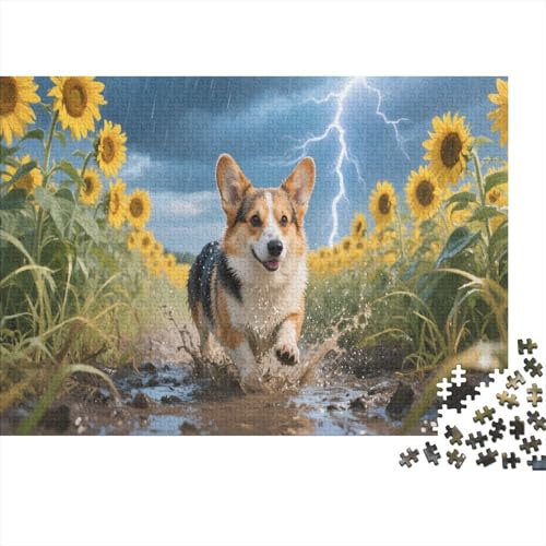 CorgiPuzzle 1000 Teile Schwer Puzzle Spielzeug Lernspiel Impossible Herausforderungsspielzeug Für Erwachsene Und Kinder Ab 12 Jahren 1000pcs (75x50cm) von PXBDUASIE