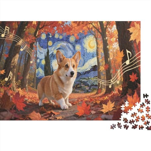 CorgiPuzzle 300 Teile Schwer Puzzle Spielzeug Lernspiel Impossible Herausforderung Spielzeug Für Erwachsene Und Kinder Ab 12 Jahren 300pcs (40x28cm) von PXBDUASIE