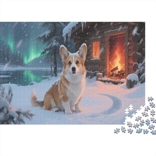 CorgiPuzzle 500 Teile Schwer Puzzle Spielzeug Lernspiel Impossible Herausforderung Spielzeug Für Erwachsene Und Kinder Ab 12 Jahren 500pcs (52x38cm) von PXBDUASIE