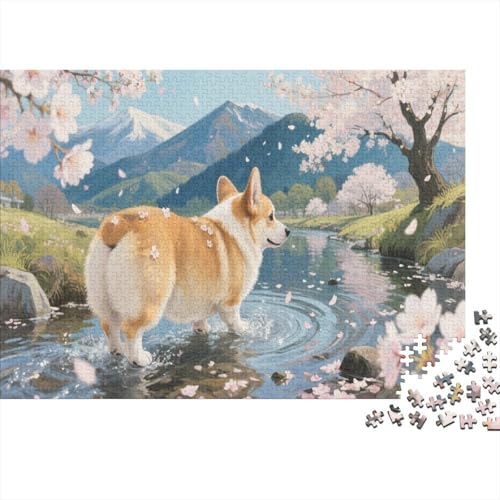 CorgiPuzzles 300 Teile Schwer Puzzle Spielzeug Lernspiel Impossible Herausforderung Spielzeug Für Erwachsene Und Kinder Ab 12 Jahren 300pcs (40x28cm) von PXBDUASIE