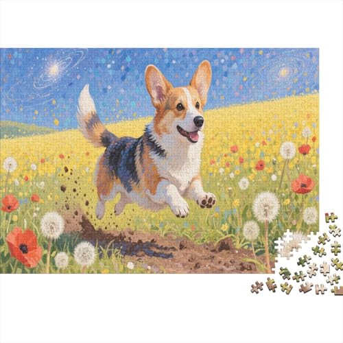 CorgiPuzzles 300 Teile Schwer Puzzle Spielzeug Lernspiel Impossible Herausforderungsspielzeug Für Erwachsene Und Kinder Ab 14 Jahren 300pcs (40x28cm) von PXBDUASIE