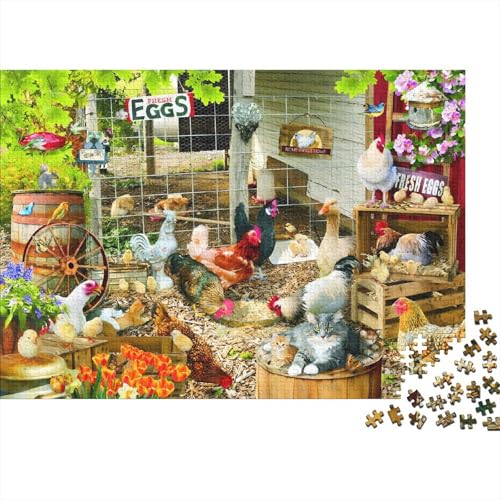 Cute Animals (5) Puzzles 300 Teile Schwer Puzzle Spielzeug Lernspiel Impossible Herausforderung Spielzeug Für Erwachsene Kinder 300pcs (40x28cm) von PXBDUASIE