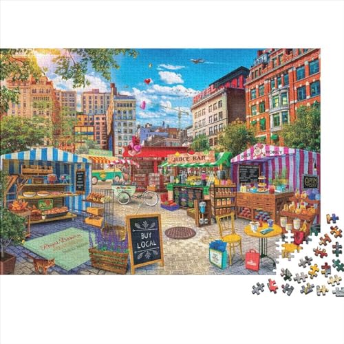 DesserthausPuzzle 300-teilige Schwer Puzzle Spielzeug Lernspiel Impossible Herausforderungsspielzeug Für Erwachsene Und Kinder in Bewährter 300pcs (40x28cm) von PXBDUASIE