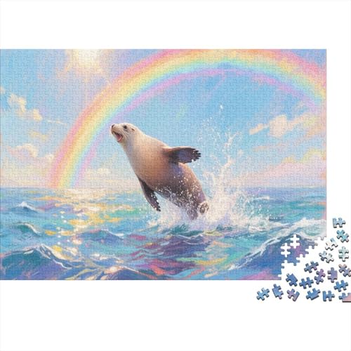 DichtungPuzzle 1000 Teile Schwer Puzzle Spielzeug Lernspiel Impossible Herausforderungsspielzeug Für Erwachsene Und Kinder Ab 14 Jahren 1000pcs (75x50cm) von PXBDUASIE