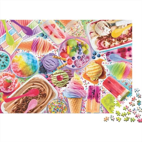 Donut Puzzle 500 Teile Schwer Puzzle Spielzeug Pädagogisches Spiel Impossible Herausforderung Spielzeug Für Erwachsene Und Kinder Ab 12 Jahren 500pcs (52x38cm) von PXBDUASIE