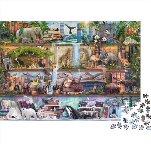 Encyclopedia Puzzle 300 Teile Schwer Puzzle Spielzeug Lernspiel Impossible Herausforderungsspielzeug Für Erwachsene Und Kinder in Bewährter 300pcs (40x28cm) von PXBDUASIE