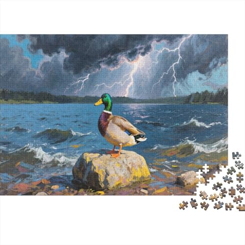 EntePuzzles 500 Teile Schwer Puzzle Spielzeug Pädagogisches Spiel Impossible Herausforderungsspielzeug Für Erwachsene Und Kinder in Bewährter 500pcs (52x38cm) von PXBDUASIE