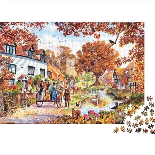 Ernte Puzzles 300 Teile Schwer Puzzle Spielzeug Lernspiel Impossible Herausforderungsspielzeug Für Erwachsene Und Kinder Ab 14 Jahren 300pcs (40x28cm) von PXBDUASIE