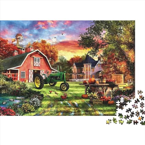 Ernte Puzzles 300 Teile Schwer Puzzle Spielzeug Pädagogisches Spiel Impossible Herausforderung Spielzeug Für Erwachsene Kinder 300pcs (40x28cm) von PXBDUASIE
