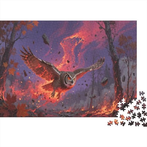 EulePuzzles 300 Teile Schwer Puzzle Spielzeug Lernspiel Impossible Herausforderung Spielzeug Für Erwachsene Und Kinder Ab 12 Jahren 300pcs (40x28cm) von PXBDUASIE