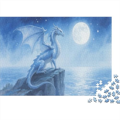 Europäischer DrachePuzzles 300 Teile Schwer Puzzle Spielzeug Pädagogisches Spiel Impossible Herausforderung Spielzeug Für Erwachsene Und Kinder in Bewährter 300pcs (40x28cm) von PXBDUASIE