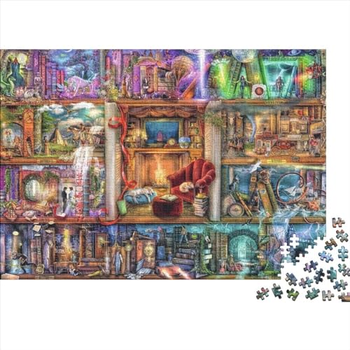 Fantasy Möbel Puzzle 500 Teile Schwer Puzzle Spielzeug Pädagogisches Spiel Impossible Herausforderungsspielzeug Für Erwachsene Und Kinder Ab 12 Jahren 500pcs (52x38cm) von PXBDUASIE