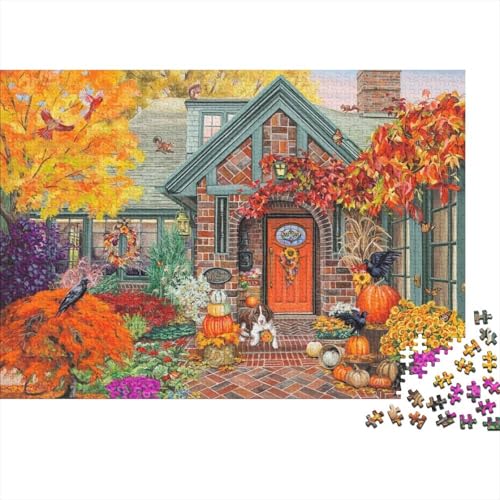 Friedliche Landschaft Puzzle 1000 Teile Schwer Puzzle Spielzeug Lernspiel Impossible Herausforderung Spielzeug Für Erwachsene Und Kinder in Bewährter 1000pcs (75x50cm) von PXBDUASIE
