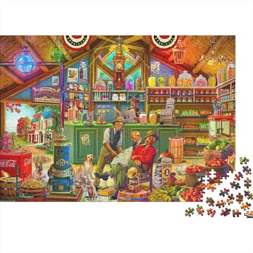 GemischtwarenladenPuzzle 1000 Teile Schwer Puzzle Spielzeug Lernspiel Impossible Herausforderungsspielzeug Für Erwachsene Und Kinder in Bewährter 1000pcs (75x50cm) von PXBDUASIE