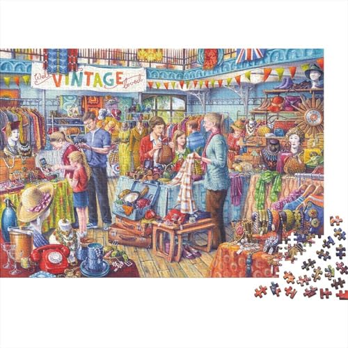 GemischtwarenladenPuzzle 1000-teilige Schwer Puzzle Spielzeug Pädagogisches Spiel Impossible Herausforderung Spielzeug Für Erwachsene Kinder 1000pcs (75x50cm) von PXBDUASIE