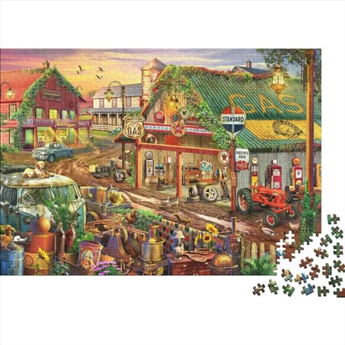 GemischtwarenladenPuzzle 500-teilige Schwer Puzzle Spielzeug Lernspiel Impossible Herausforderung Spielzeug Für Erwachsene Kinder 500pcs (52x38cm) von PXBDUASIE