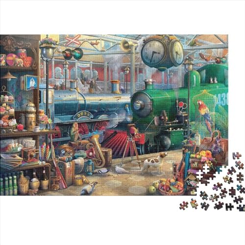 GemischtwarenladenPuzzles 500 Teile Schwer Puzzle Spielzeug Pädagogisches Spiel Impossible Herausforderung Spielzeug Für Erwachsene Und Kinder Ab 12 Jahren 500pcs (52x38cm) von PXBDUASIE