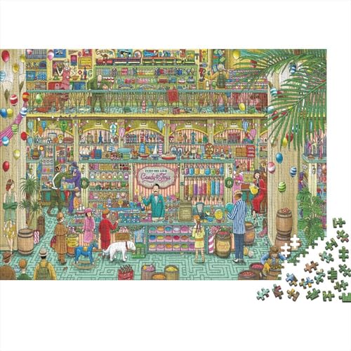 Geschäftszentrum Puzzle 300 Teile Schwer Puzzle Spielzeug Pädagogisches Spiel Impossible Herausforderungsspielzeug Für Erwachsene Und Kinder in Bewährter 300pcs (40x28cm) von PXBDUASIE