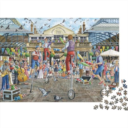 Geschäftszentrum Puzzle 300-teilige Schwer Puzzle Spielzeug Lernspiel Impossible Herausforderungsspielzeug Für Erwachsene Und Kinder Ab 12 Jahren 300pcs (40x28cm) von PXBDUASIE