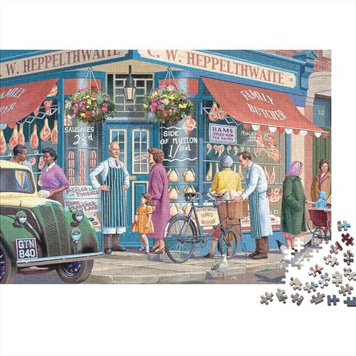 Geschäftszentrum Puzzle 500-teilige Schwer Puzzle Spielzeug Lernspiel Impossible Herausforderungsspielzeug Für Erwachsene Kinder 500pcs (52x38cm) von PXBDUASIE