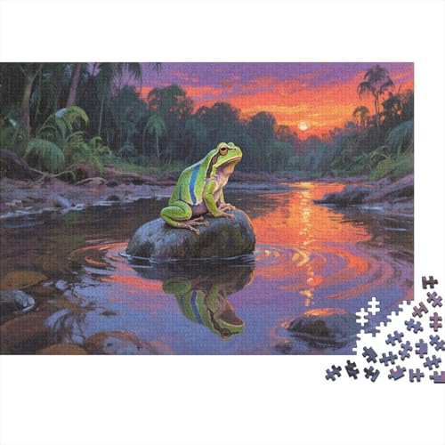 Gift Dart FroschPuzzle 300 Teile Schwer Puzzle Spielzeug Lernspiel Impossible Herausforderungsspielzeug Für Erwachsene Und Kinder in Bewährter 300pcs (40x28cm) von PXBDUASIE