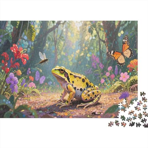 Gift Dart FroschPuzzle 500 Teile Schwer Puzzle Spielzeug Lernspiel Impossible Herausforderungsspielzeug Für Erwachsene Kinder 500pcs (52x38cm) von PXBDUASIE