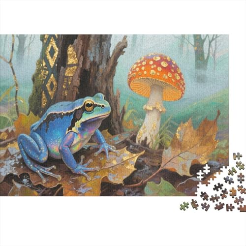 Gift Dart FroschPuzzle 500 Teile Schwer Puzzle Spielzeug Pädagogisches Spiel Impossible Herausforderung Spielzeug Für Erwachsene Und Kinder Ab 12 Jahren 500pcs (52x38cm) von PXBDUASIE