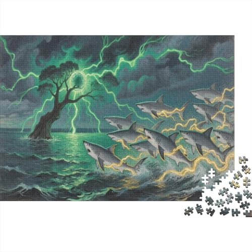 HaiPuzzle 1000-teilige Schwer Puzzle Spielzeug Pädagogisches Spiel Impossible Herausforderung Spielzeug Für Erwachsene Und Kinder in Bewährter 1000pcs (75x50cm) von PXBDUASIE
