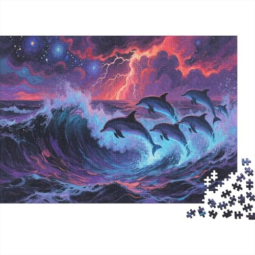 HaiPuzzle 1000-teilige Schwer Puzzle Spielzeug Pädagogisches Spiel Impossible Herausforderungsspielzeug Für Erwachsene Kinder 1000pcs (75x50cm) von PXBDUASIE