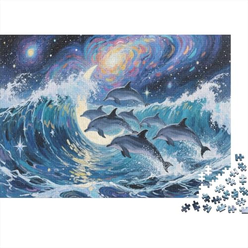 HaiPuzzle 500-teilige Schwer Puzzle Spielzeug Pädagogisches Spiel Impossible Herausforderung Spielzeug Für Erwachsene Und Kinder Ab 14 Jahren 500pcs (52x38cm) von PXBDUASIE