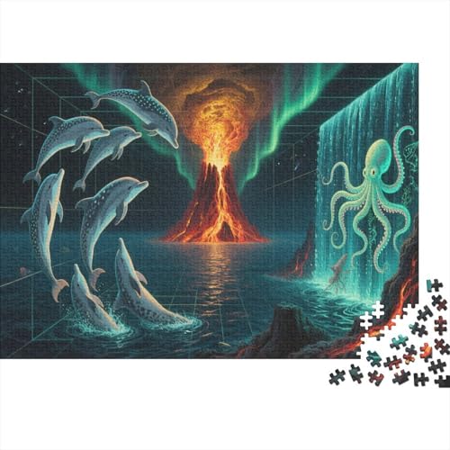 HaiPuzzles 300 Teile Schwer Puzzle Spielzeug Lernspiel Impossible Herausforderung Spielzeug Für Erwachsene Und Kinder in Bewährter 300pcs (40x28cm) von PXBDUASIE