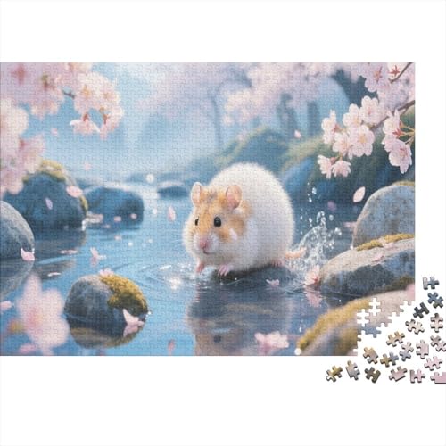 HamsterPuzzle 500 Teile Schwer Puzzle Spielzeug Lernspiel Impossible Herausforderungsspielzeug Für Erwachsene Und Kinder Ab 12 Jahren 500pcs (52x38cm) von PXBDUASIE