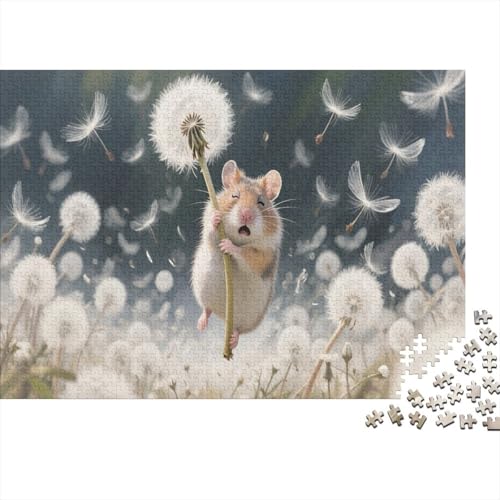 HamsterPuzzle 500 Teile Schwer Puzzle Spielzeug Lernspiel Impossible Herausforderungsspielzeug Für Erwachsene Und Kinder Ab 14 Jahren 500pcs (52x38cm) von PXBDUASIE
