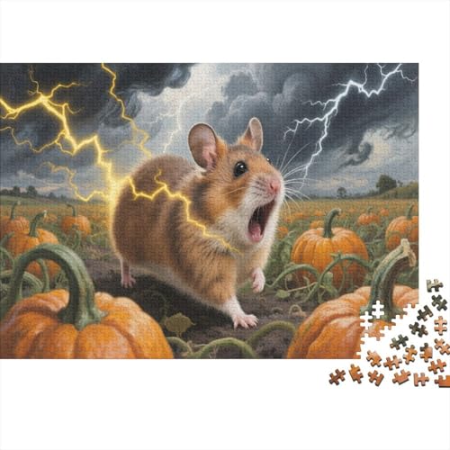 HamsterPuzzle 500-teilige Schwer Puzzle Spielzeug Lernspiel Impossible Herausforderung Spielzeug Für Erwachsene Und Kinder in Bewährter 500pcs (52x38cm) von PXBDUASIE