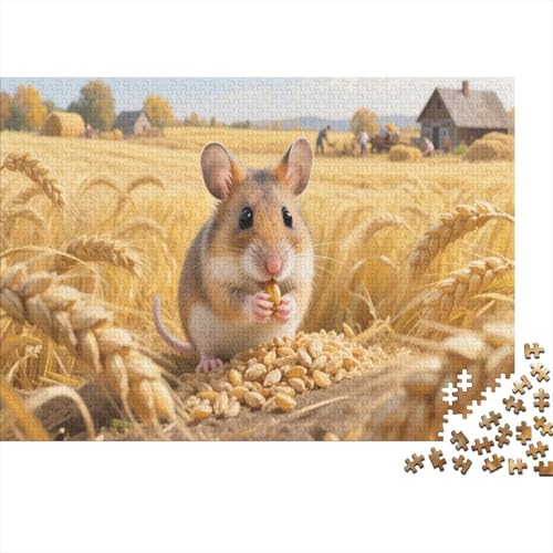 HamsterPuzzle 500-teilige Schwer Puzzle Spielzeug Lernspiel Impossible Herausforderung Spielzeug Für Erwachsene Und Kinder in Bewährter 500pcs (52x38cm) von PXBDUASIE