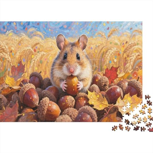 HamsterPuzzles 300 Teile Schwer Puzzle Spielzeug Lernspiel Impossible Herausforderungsspielzeug Für Erwachsene Und Kinder in Bewährter 300pcs (40x28cm) von PXBDUASIE