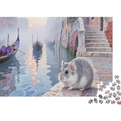 HamsterPuzzles 500 Teile Schwer Puzzle Spielzeug Lernspiel Impossible Herausforderung Spielzeug Für Erwachsene Und Kinder Ab 12 Jahren 500pcs (52x38cm) von PXBDUASIE
