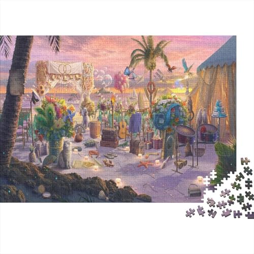 Happy Party Puzzle 1000-teilige Schwer Puzzle Spielzeug Pädagogisches Spiel Impossible Herausforderungsspielzeug Für Erwachsene Und Kinder in Bewährter 1000pcs (75x50cm) von PXBDUASIE